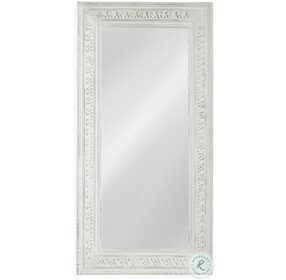 Ives White Floor Mirror