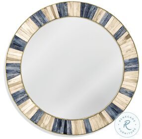 Keena Ivory Blue Wall Mirror