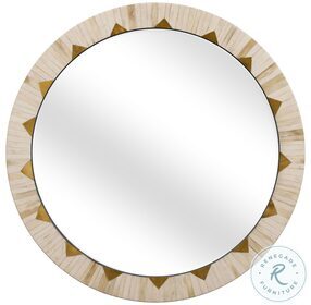 Global Gold And White Wall Mirror