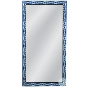 Kamal Blue And Ivory Floor Mirror