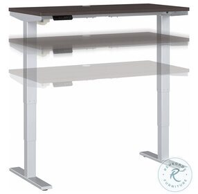 Move 40 Series Storm And Cool Gray Metallic 48" Adjustable Height Standing Desk