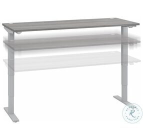 Move 40 Platinum Grey 72" Electric Height Adjustable Standing Desk