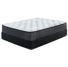 Limited Edition Plush White Twin Mattress with Foundation