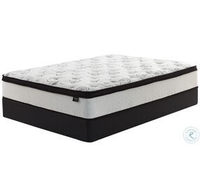 Chime Hybrid 12" White Queen Ultra Plush Mattress with Foundation
