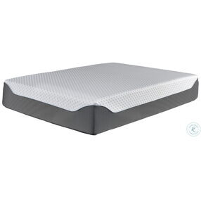 Chime Elite 14" White and Blue Queen Ultra Plush Mattress