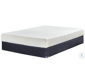 Chime Memory Foam 8" White Medium Queen Mattress with Foundation