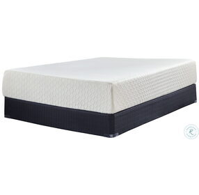 Chime Memory Foam 12" White Queen Ultra Plush Mattress with Foundation