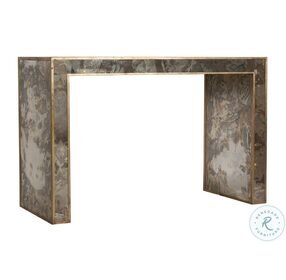 Madison Gold Leaf And Antique Mirror Console Table