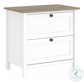 Mayfield Shiplap Gray And Pure White 2 Drawer Lateral File Cabinet