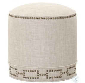 Marlow Performance Bisque French Linen Ottoman