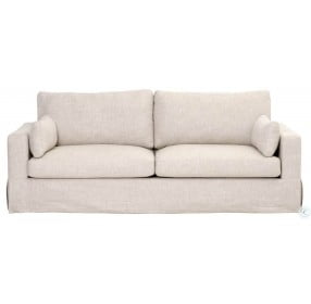Maxwell Performance Bisque French Linen 89" Sofa