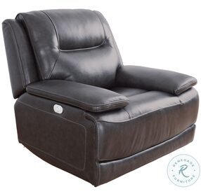 Colossus Napoli Grey Power Recliner with Power Headrest