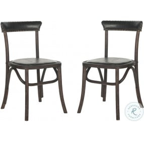 Kenny Antique Black 19" Side Chair Set Of 2