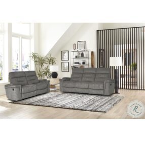 Diesel Cobra Grey Reclining Living Room Set