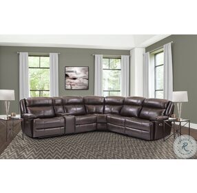 Eclipse Florence Brown Power Reclining Sectional