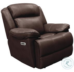 Eclipse Florence Brown Power Recliner with Power Headrest
