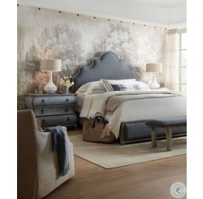 Beaumont Gray Upholstered Panel Bedroom Set