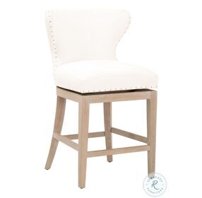 Essentials Pearl Milton Swivel Counter Height Stool