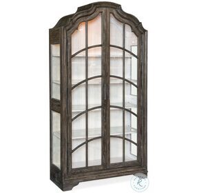Traditions Rich Brown Curio Cabinet