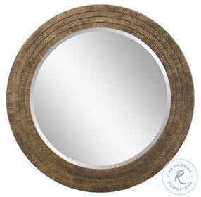Relic Aged Gold Round Mirror