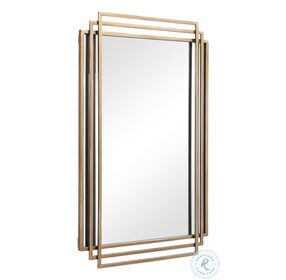 Amherst Distressed Brushed Gold Mirror