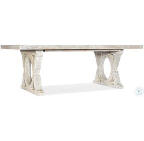 Serenity Whitewashed Oak Topsail Rectangular Extendable Dining Table