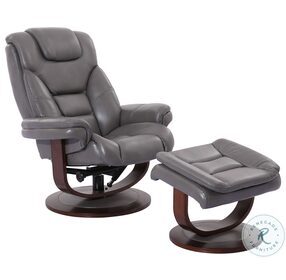 Monarch Ice Swivel Recliner with Ottoman
