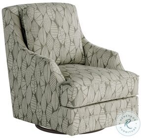 Willow Leaf Me Alone Pewter 32" Wide Swivel Glider