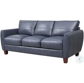 TerraTrek Blue Leather Sofa