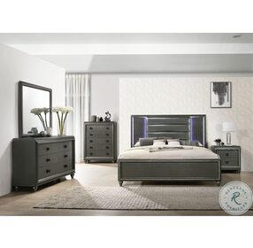 Faris Grey Panel Bedroom Set
