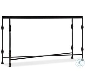 Commerce And Market Black Metal Wood Console Table
