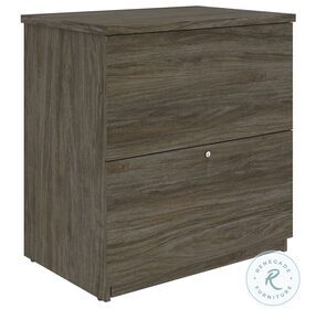 Universel Walnut Grey 28" Standard Lateral File Cabinet