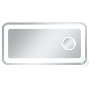 MRE52040 Lux Glossy White Rectangle LED Mirror
