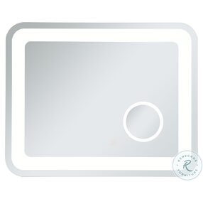MRE52430 Lux Glossy White Rectangle LED Mirror