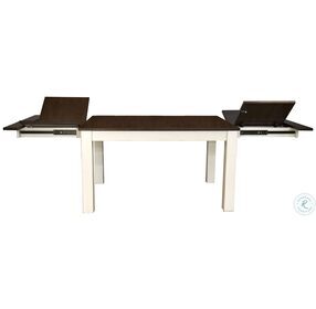 Mariposa Cocoa And Chalk Leg Extendable Dining Table