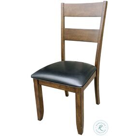 Mariposa Rustic Whiskey Ladderback Side Chair Set of 2