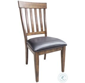 Mariposa Rustic Whiskey Slatback Side Chair Set of 2