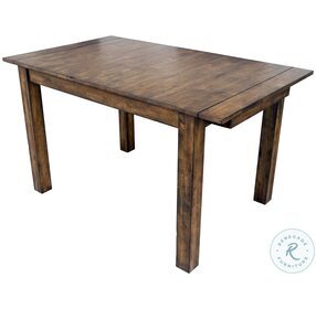 Mariposa 100" Rustic Whiskey Extendable Gathering Height Leg Dining Table