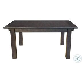 Mariposa Warm Gray 100" Extendable Rectangular Leg Dining Table