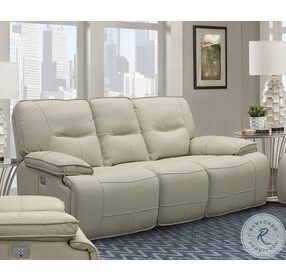 Spartacus Oyster Dual Power Reclining Sofa with Power Headrest