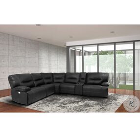 Spartacus Black Power Reclining Sectional