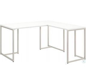 Method White 60" L Shaped Desk with 30" Return