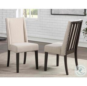 Napa Natural Linen Upholstered Side Chair Set Of 2