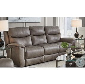 Ovation Obsession Cobblestone Reclining Console Loveseat with Power Headrest