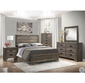 Grayson Grey Oak Panel Bedroom Set