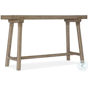 Commerce And Market Light Natural Wood Splayed Leg Console
