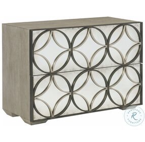 Valonia Weathered Greige And Black Nickel Drawer Chest