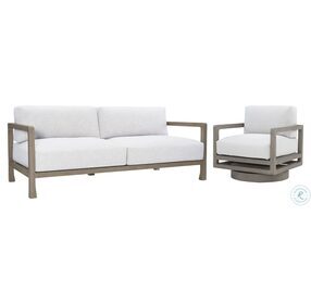 Tanah White Outdoor Living Room Set