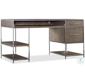Storia Medium Wood And Stainless Steel Storia Writing Desk