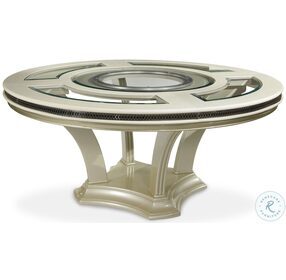 Hollywood Swank Pearl Caviar Round Dining Table